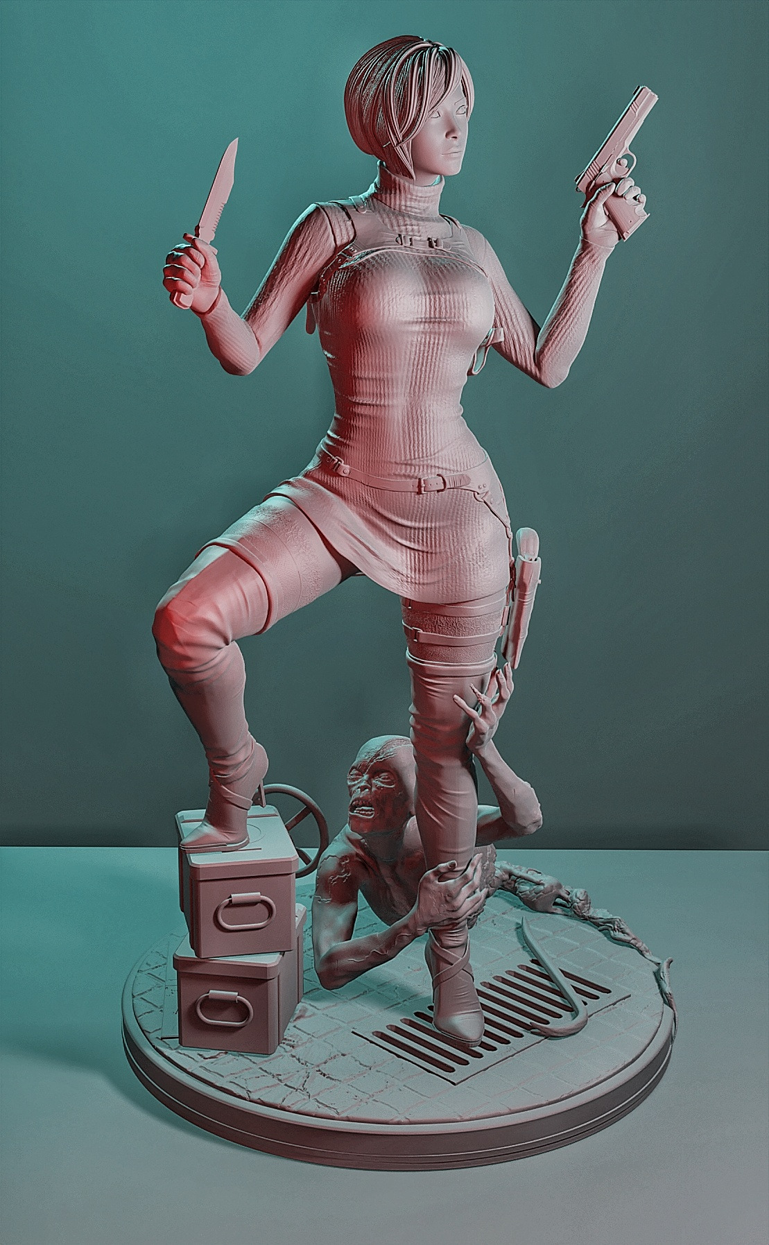 Ada Wong - Resident Evil - STL 3D print model 3D model 3D printable ...