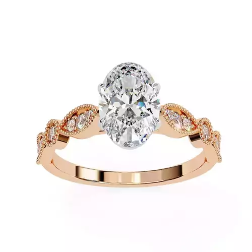 Solitaire Diamond Ring 360 animation renders 3dm stl 