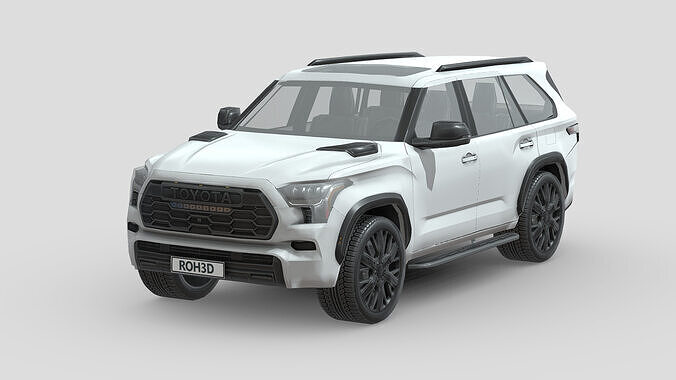 Toyota Sequoia 2023 Low-poly 3D model