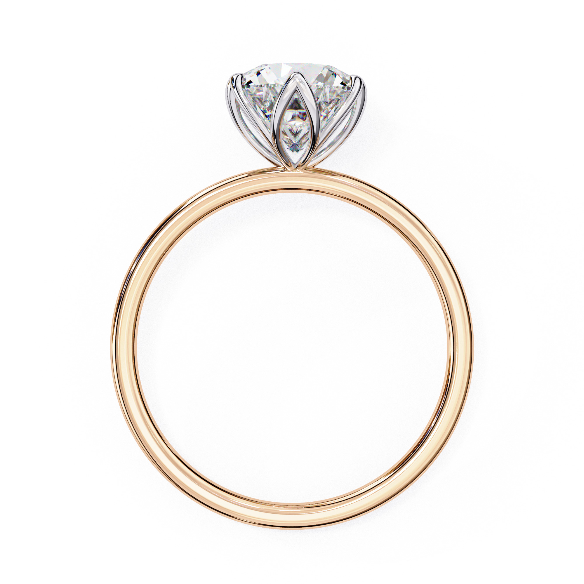 Mono Solitaire Diamond Ring 360 animation renders 3dm stl  3D print model_15