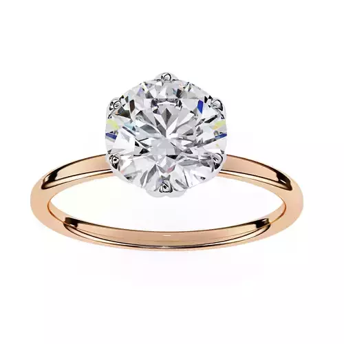 Mono Solitaire Diamond Ring 360 animation renders 3dm stl  3D print model