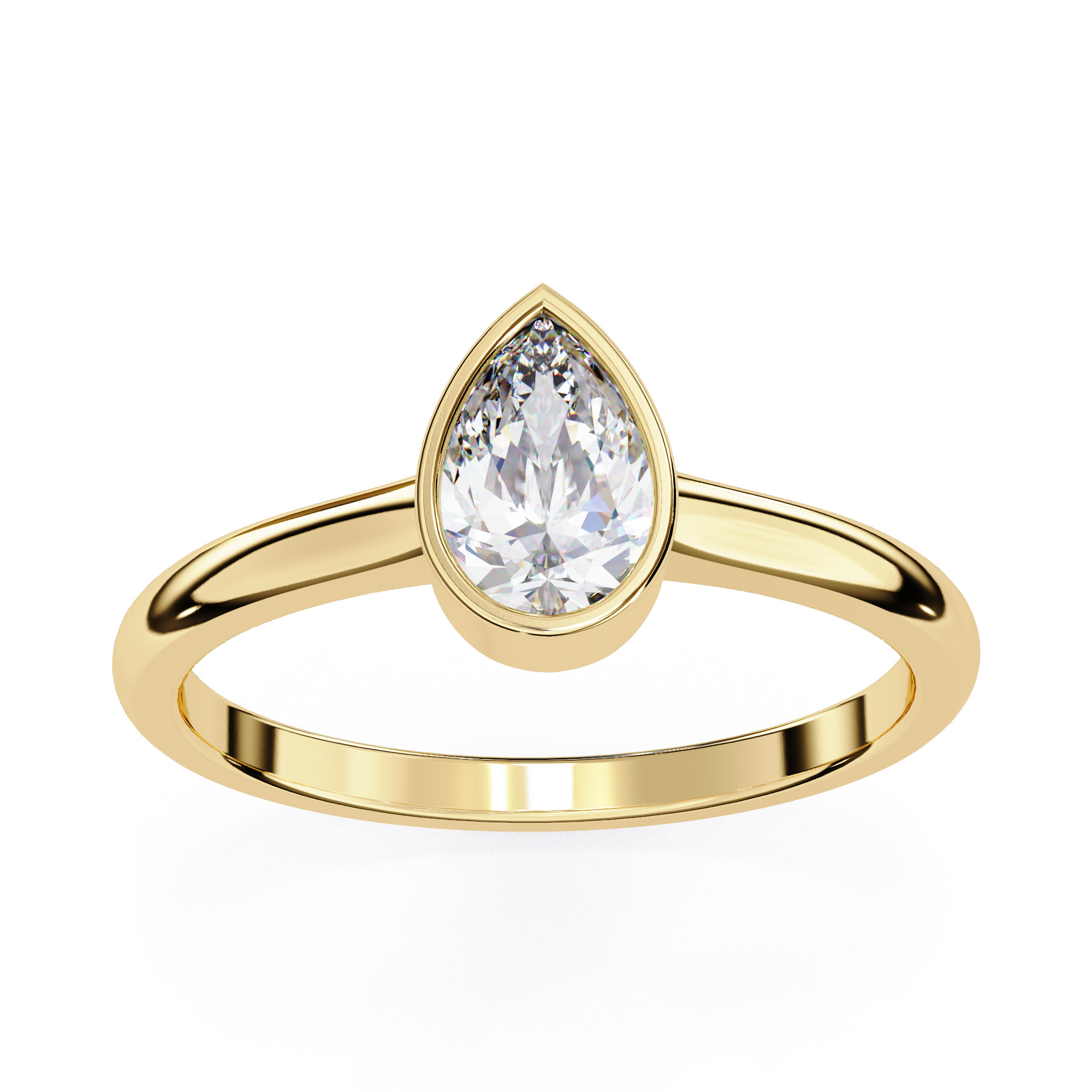 Mono Solitaire Diamond Ring 360 animation renders 3dm stl  3D print model_9