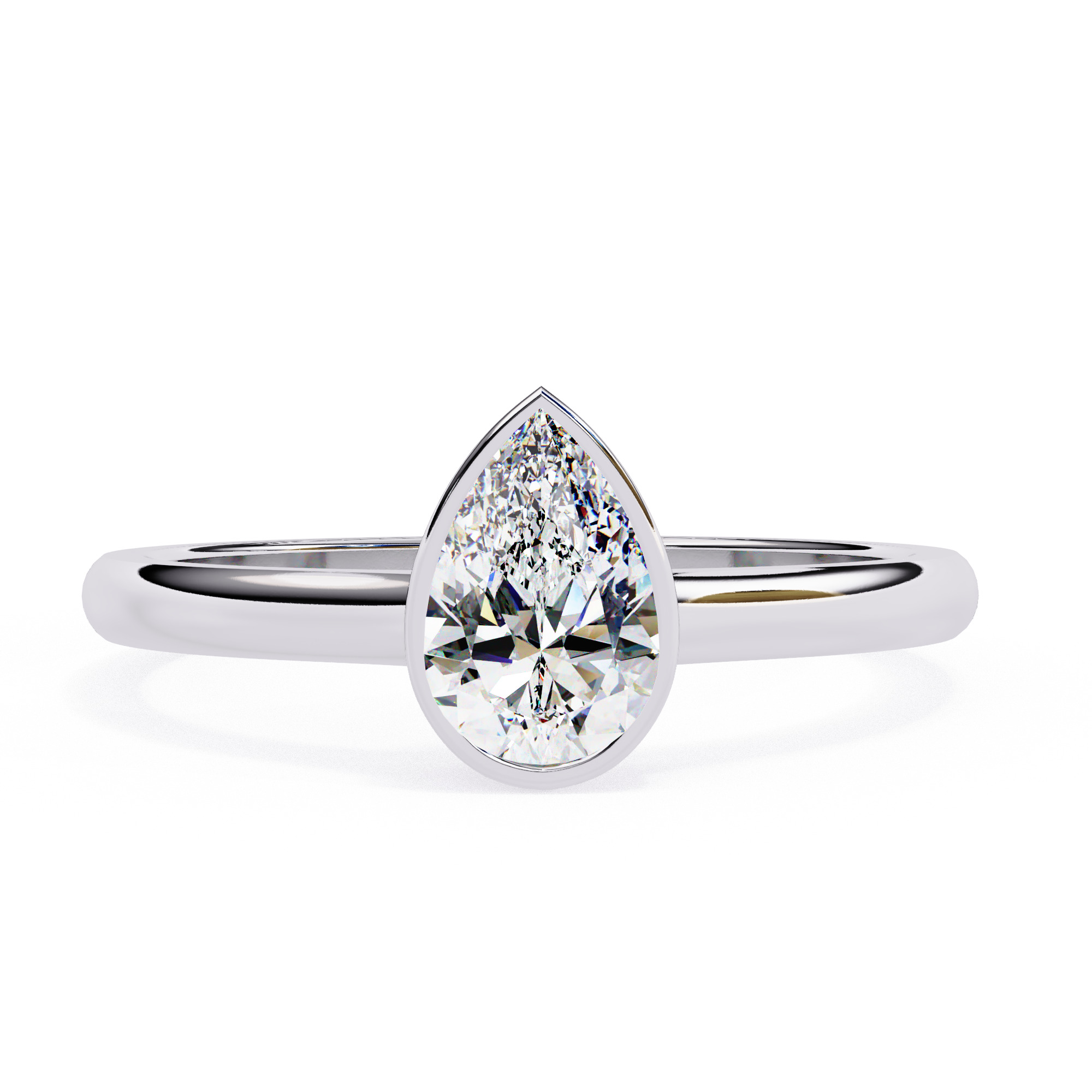 Mono Solitaire Diamond Ring 360 animation renders 3dm stl  3D print model_14