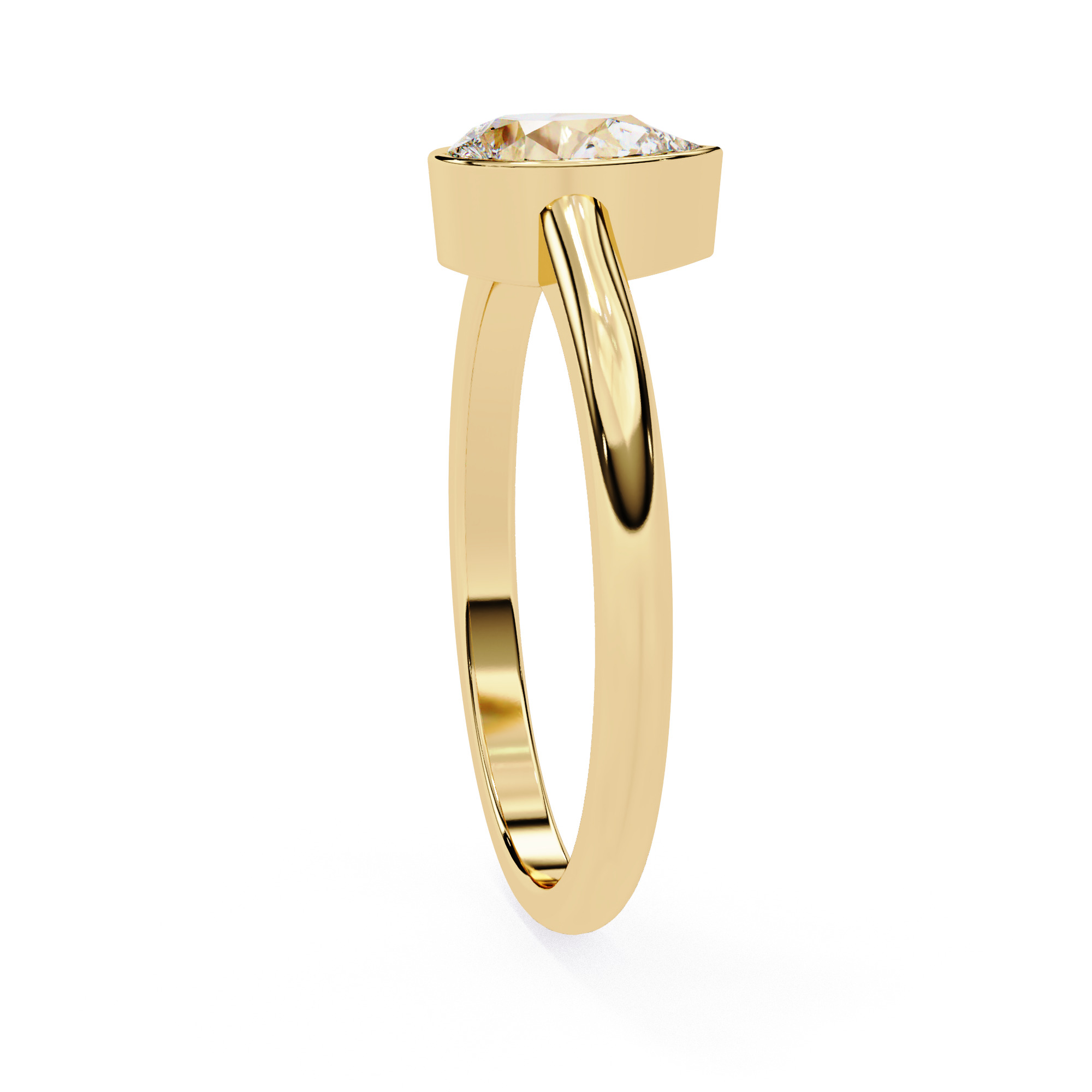 Mono Solitaire Diamond Ring 360 animation renders 3dm stl  3D print model_11