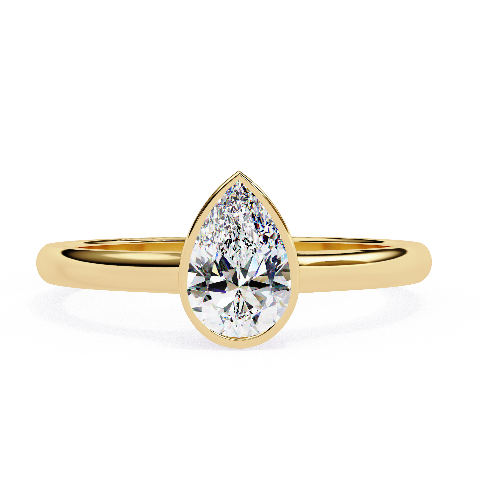 Mono Solitaire Diamond Ring 360 animation renders 3dm stl  3D print model_3
