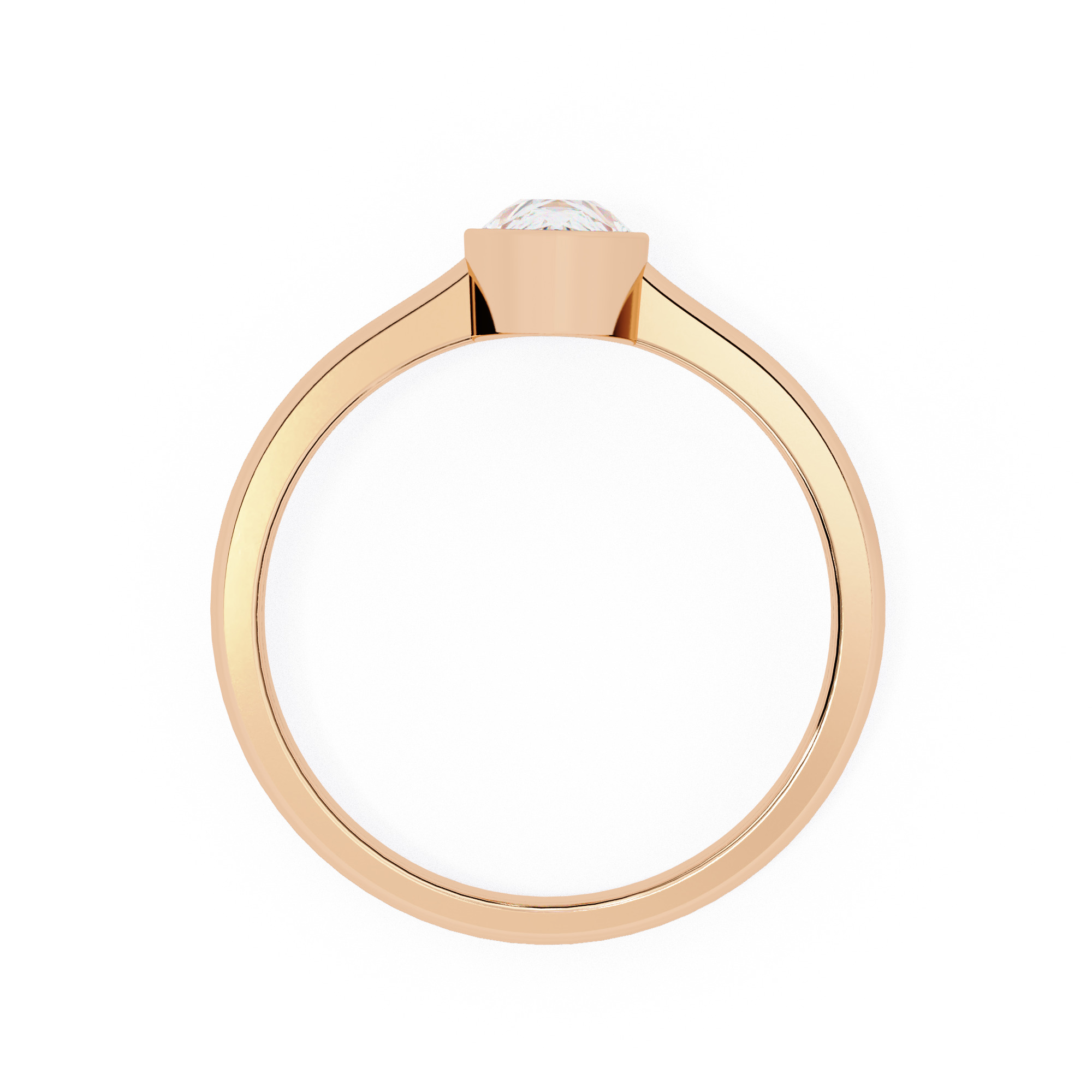 Mono Solitaire Diamond Ring 360 animation renders 3dm stl  3D print model_4
