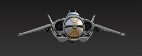 Futuristic Sci-Fi Hoverbike High-Detail 3D Model Low-poly 3D model_11