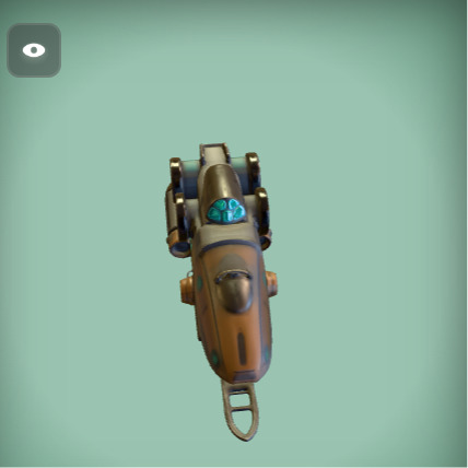 Futuristic Sci-Fi Hoverbike High-Detail 3D Model Low-poly 3D model_3