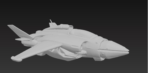 Futuristic Sci-Fi Hoverbike High-Detail 3D Model Low-poly 3D model_15