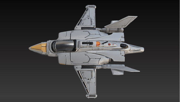 Futuristic Sci-Fi Hoverbike High-Detail 3D Model Low-poly 3D model_20