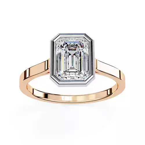 Mono Solitaire Diamond Ring 360 animation renders 3dm stl 