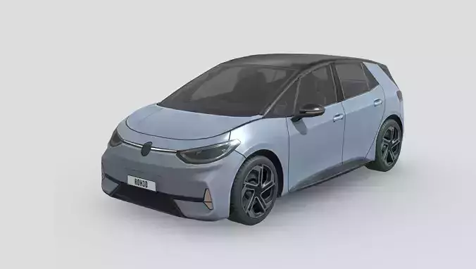 Volkswagen ID3 GTX Low-poly 3D model Volkswagen ID3 GTX Low-poly 3D model