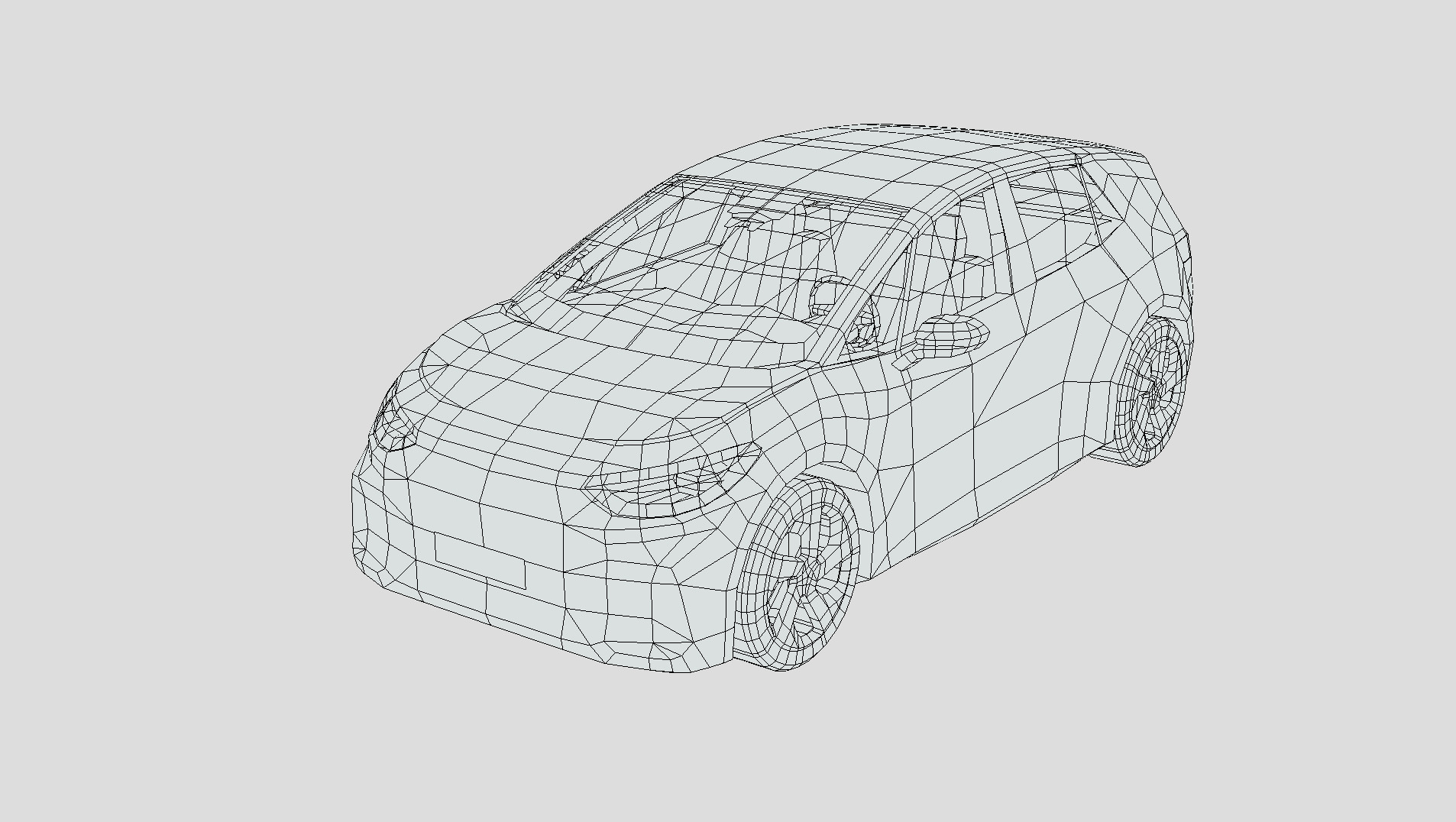 Volkswagen ID3 GTX Low-poly 3D model_5