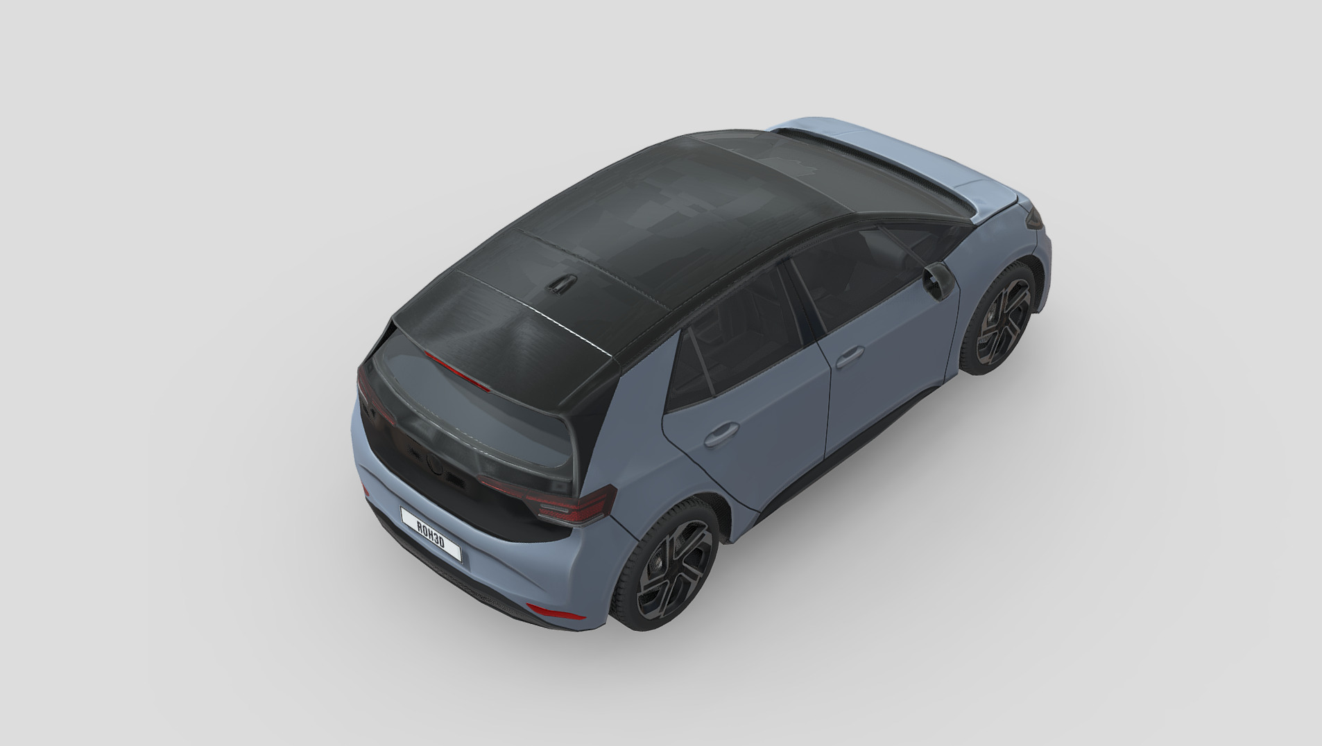 Volkswagen ID3 GTX Low-poly 3D model_4