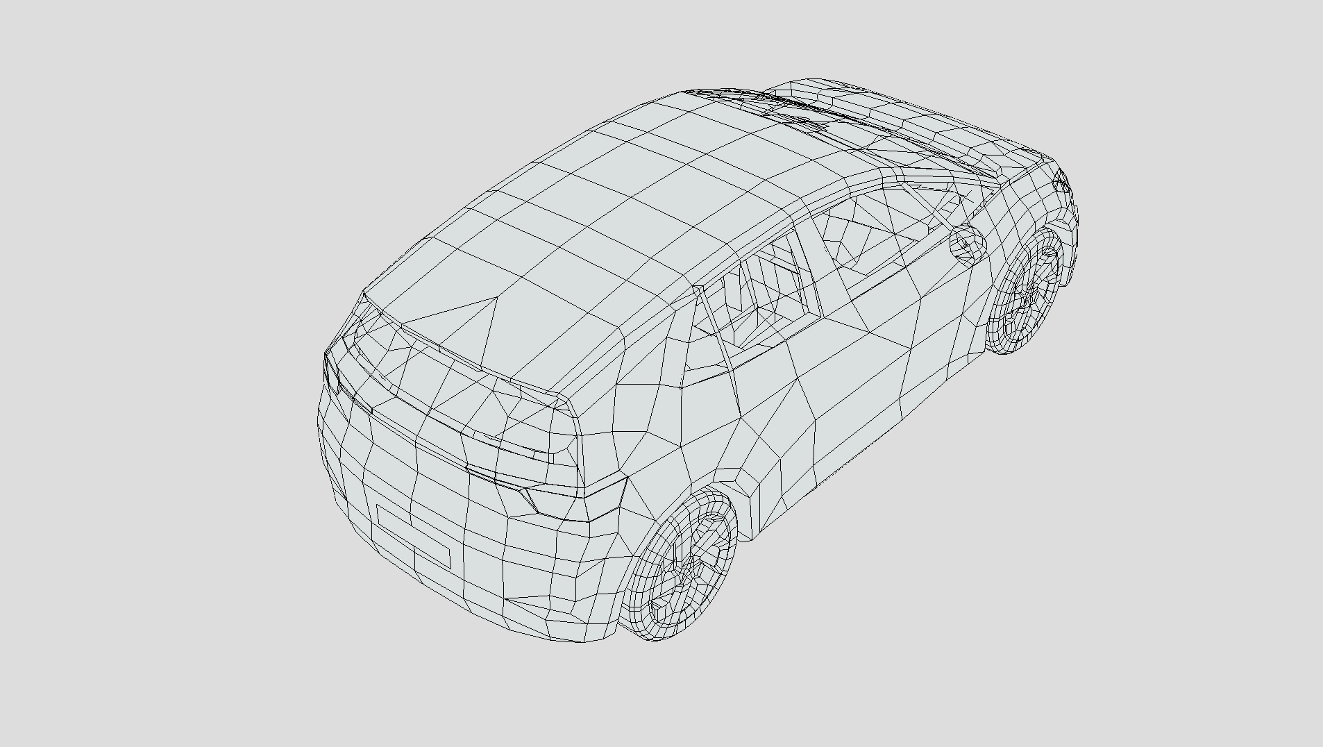 Volkswagen ID3 GTX Low-poly 3D model_6