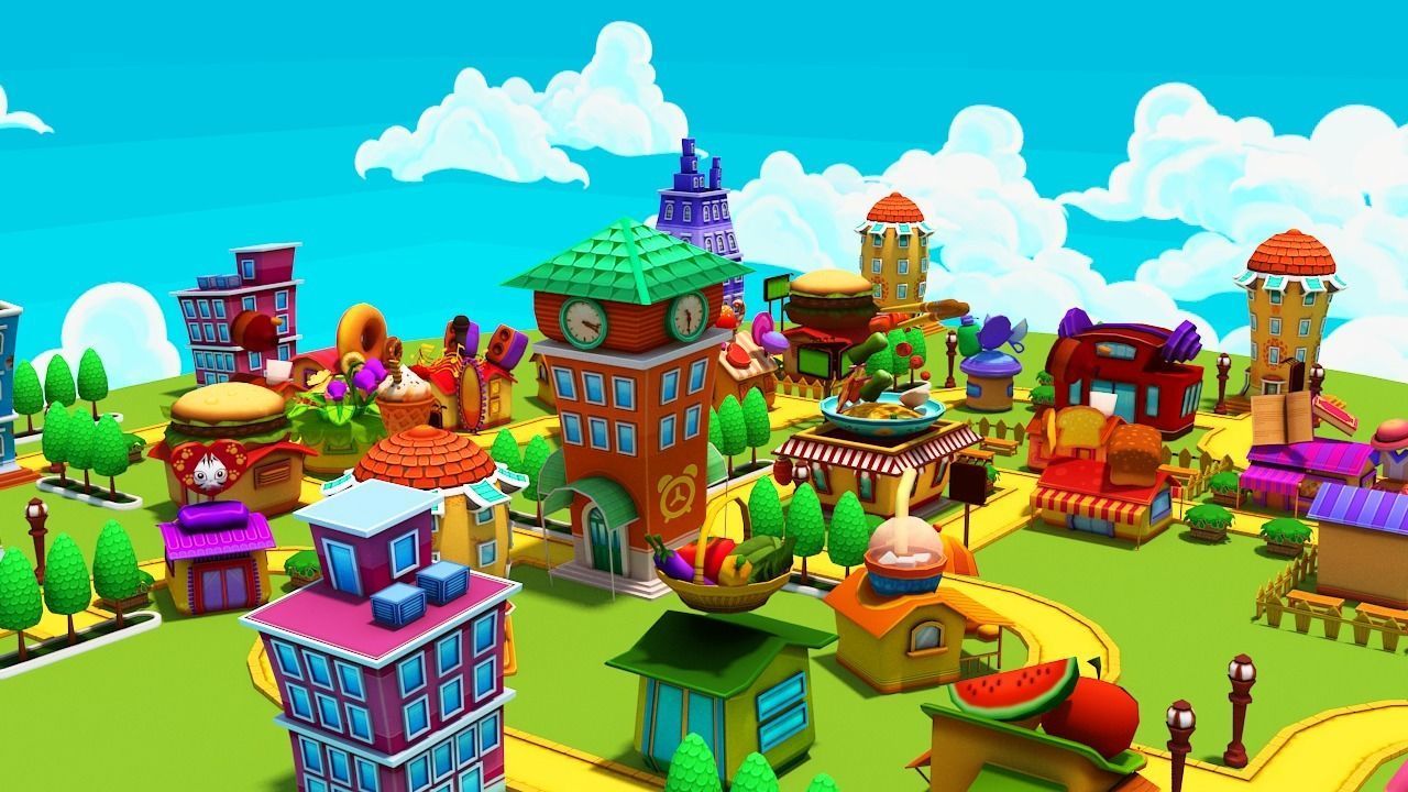 Cartoon Shop Low-poly 3D model_21