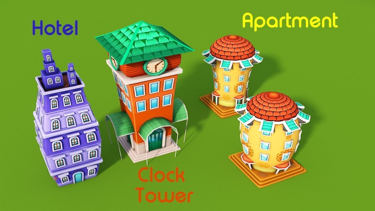 Cartoon Shop Low-poly 3D model_15