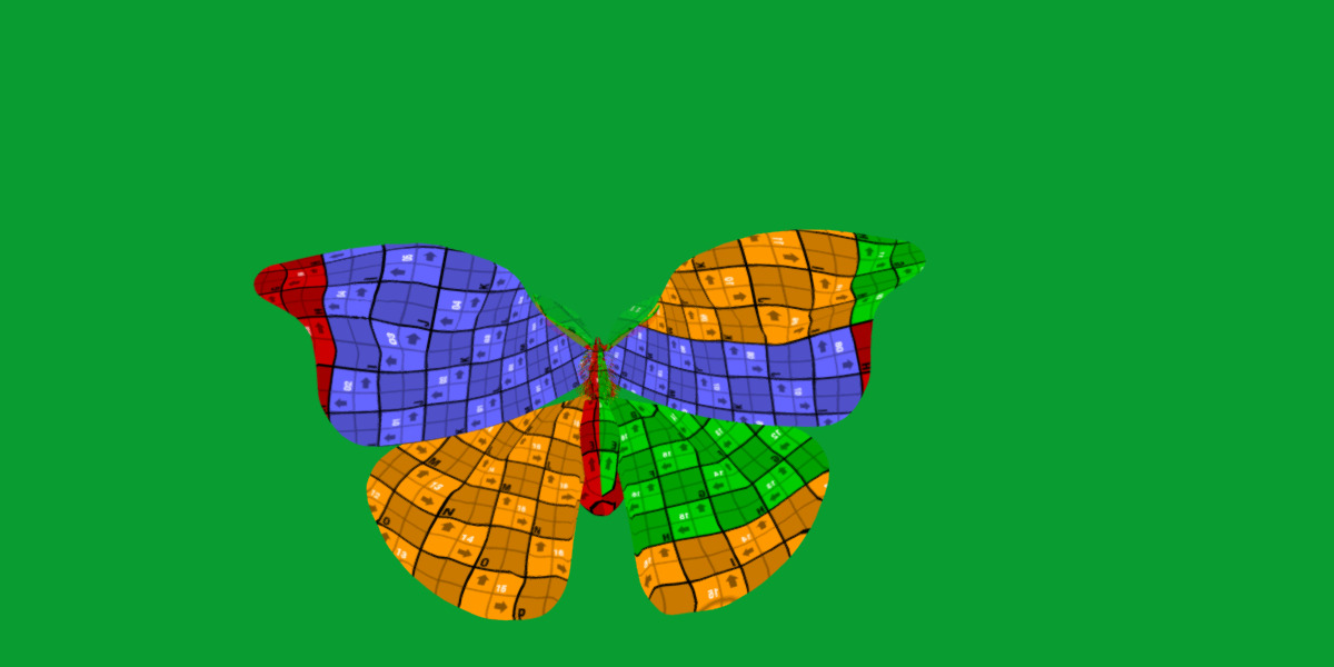 Atlas Moth Butterfly Low-poly 3D model_18