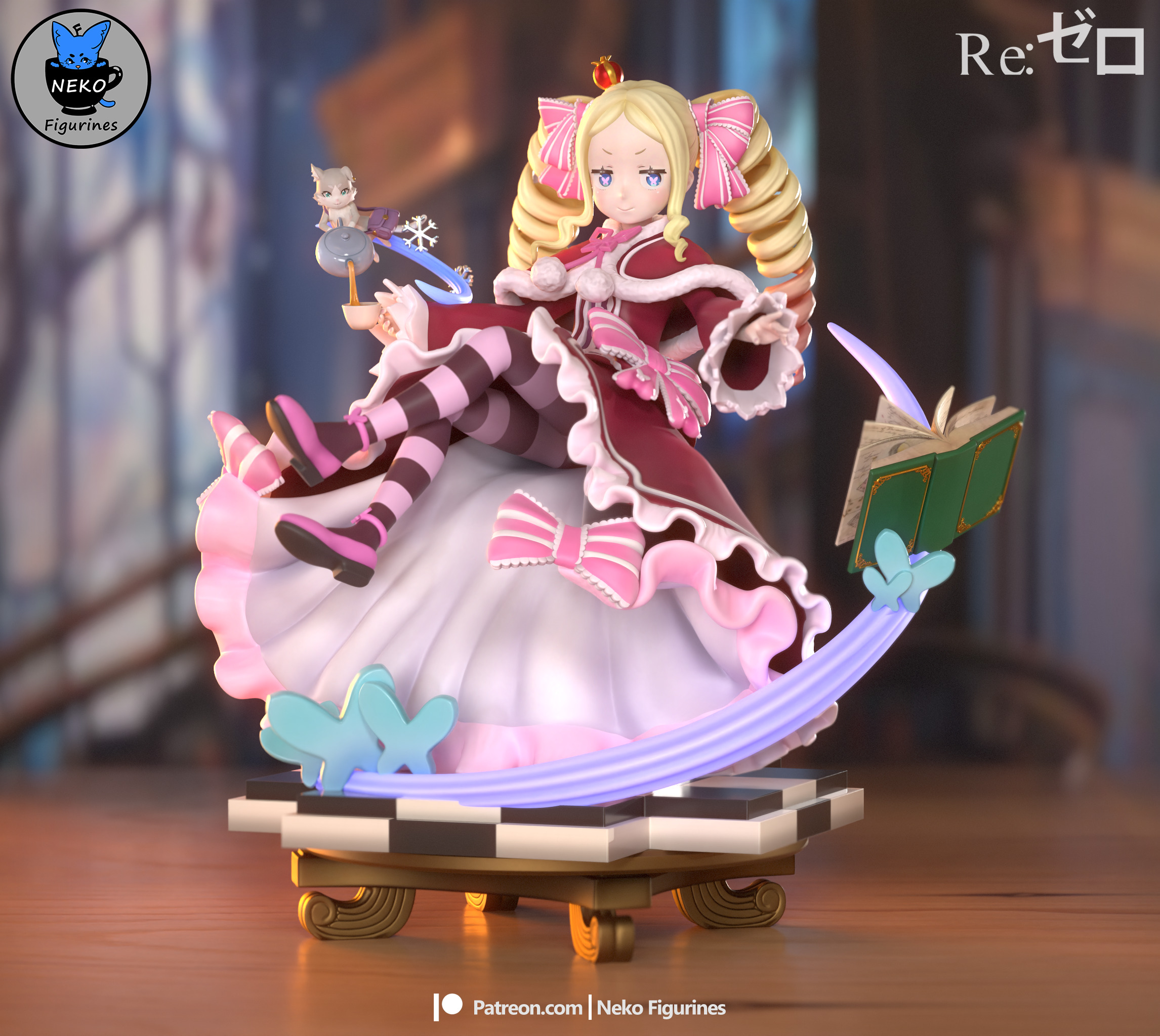Beatrice - Rezero Anime Figure for 3D Printing 3D print model_1