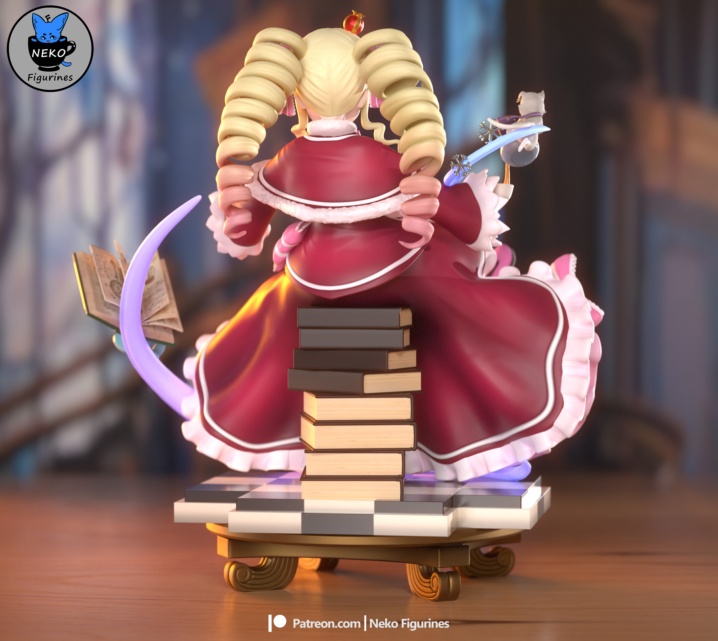 Beatrice - Rezero Anime Figure for 3D Printing 3D print model_8