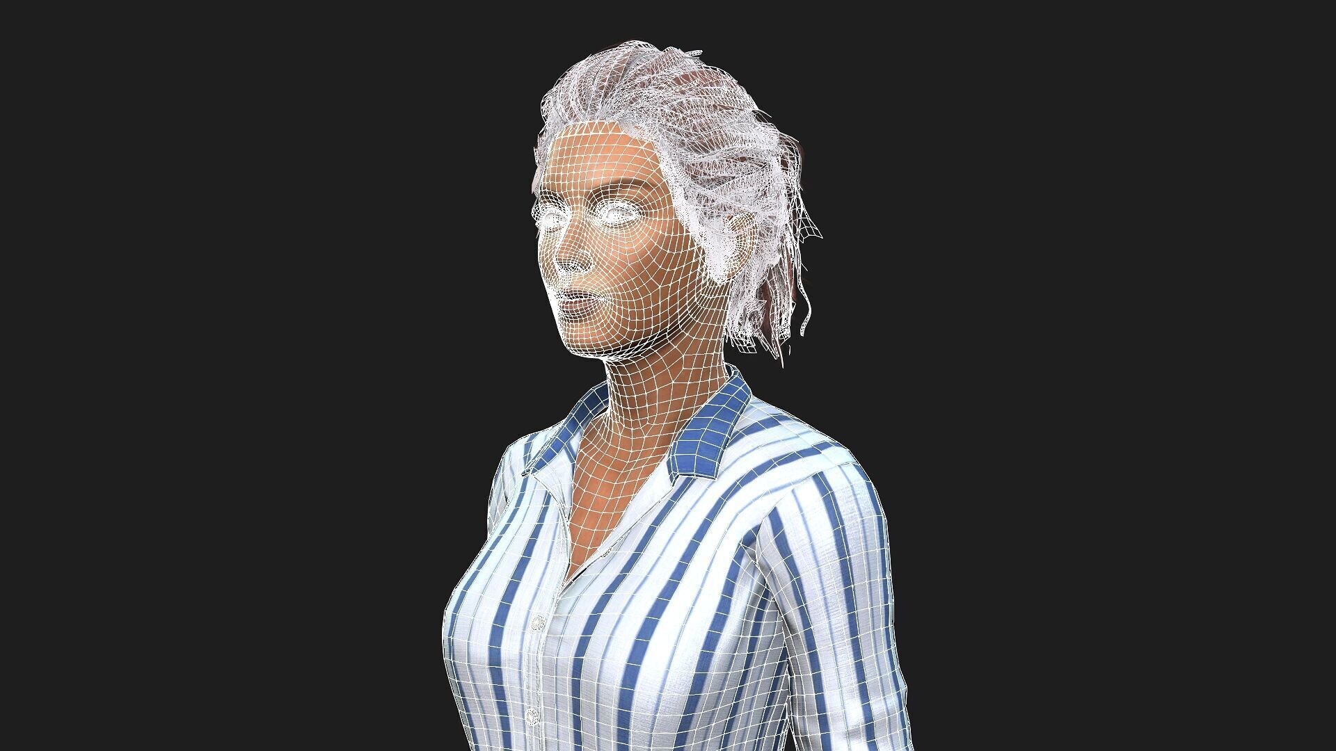 Realistic Female Character 3D model_17