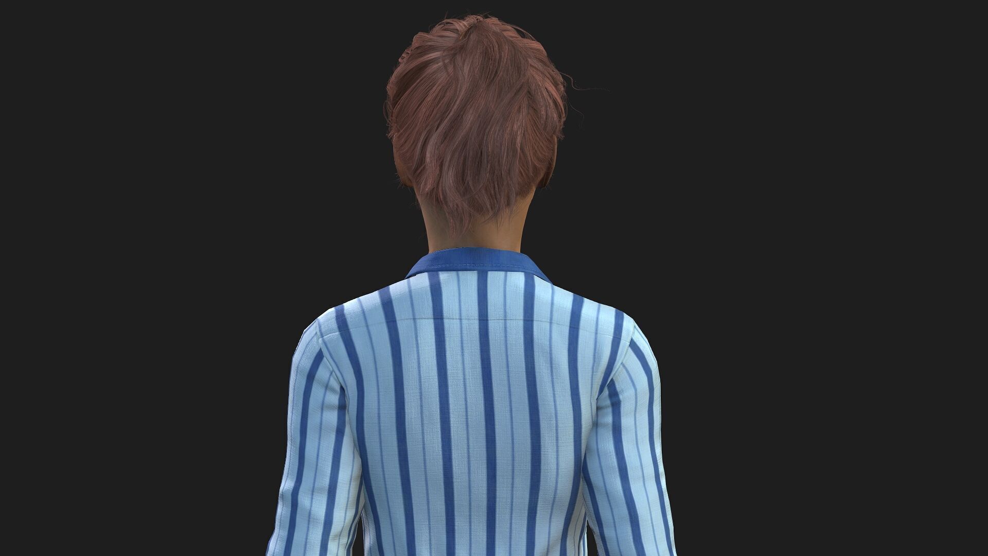 Realistic Female Character 3D model_6