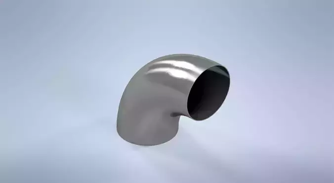 8 inches NPS BW 90 Degrees LR Elbows ASME-ANSI 3D print model