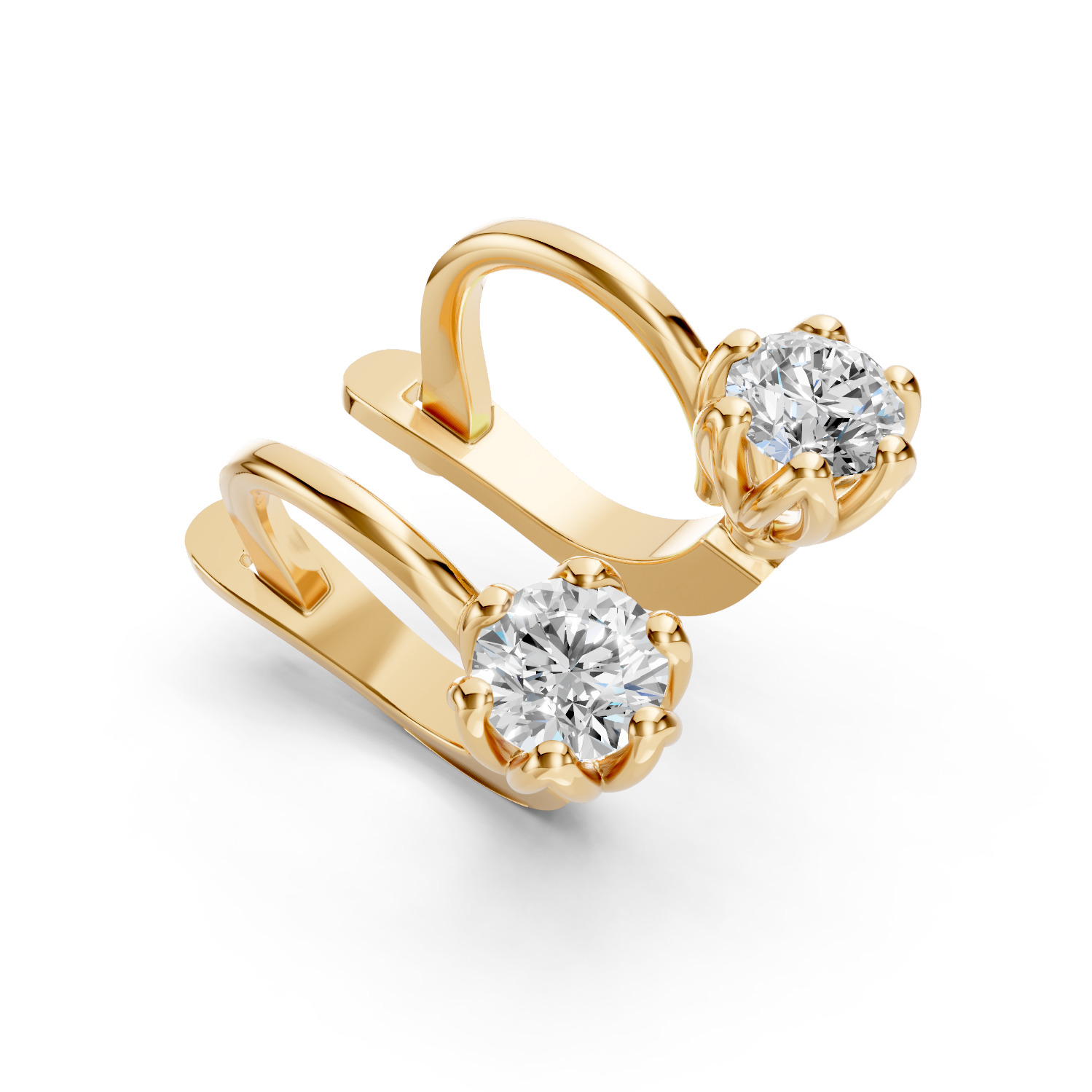 Flower Earrings 3D print model_6