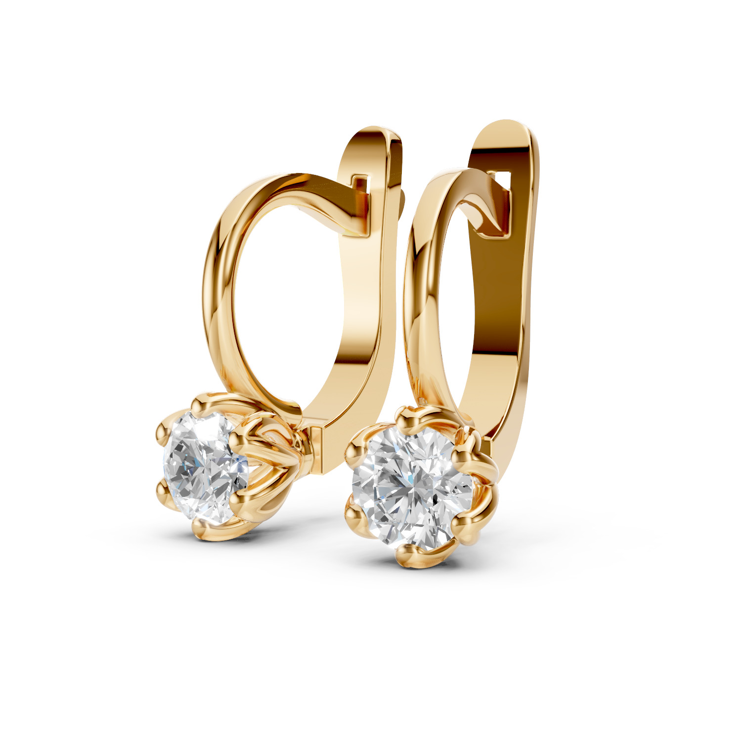 Flower Earrings 3D print model_2