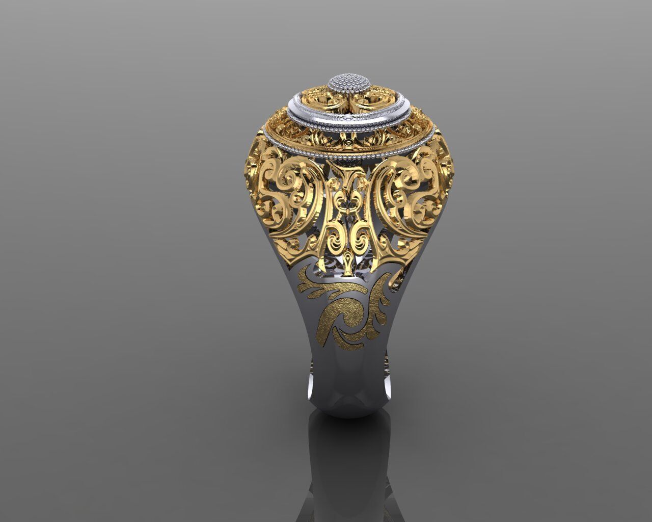 Women Ring 3D print model_24
