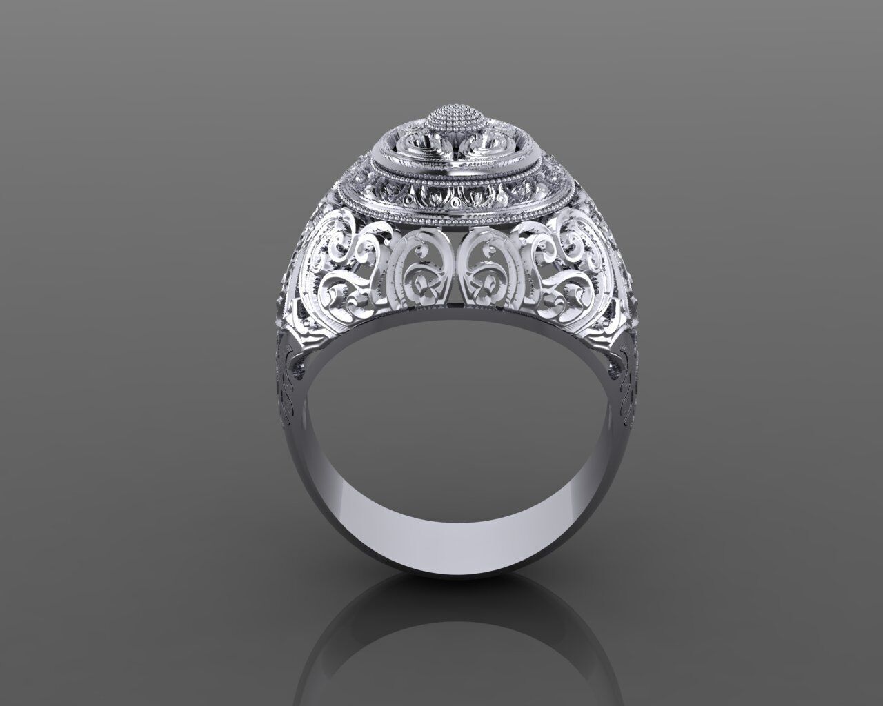Women Ring 3D print model_6