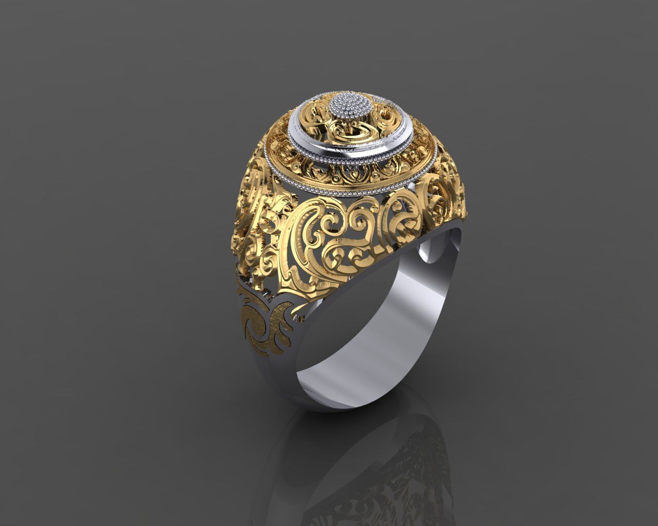 Women Ring 3D print model_20