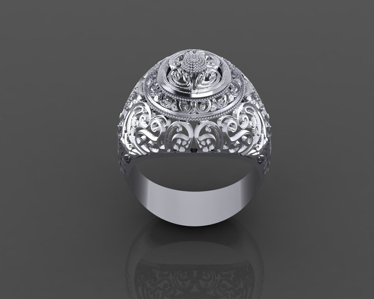 Women Ring 3D print model_7