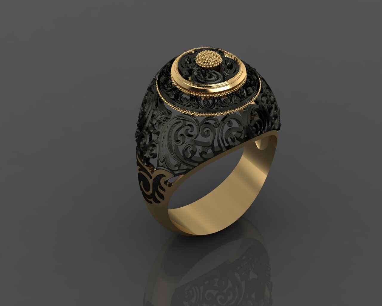 Women Ring 3D print model_10