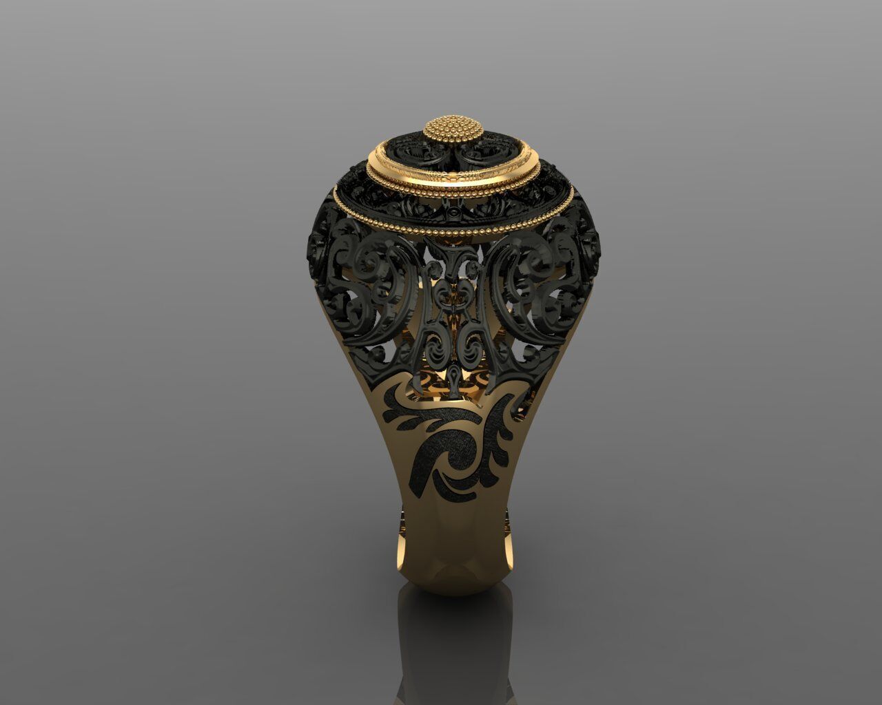 Women Ring 3D print model_14