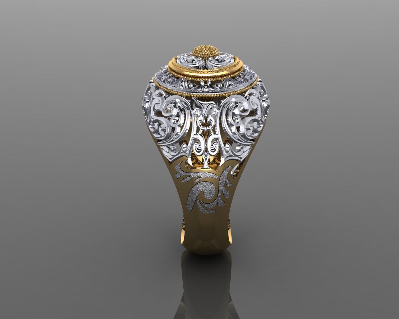 Women Ring 3D print model_19