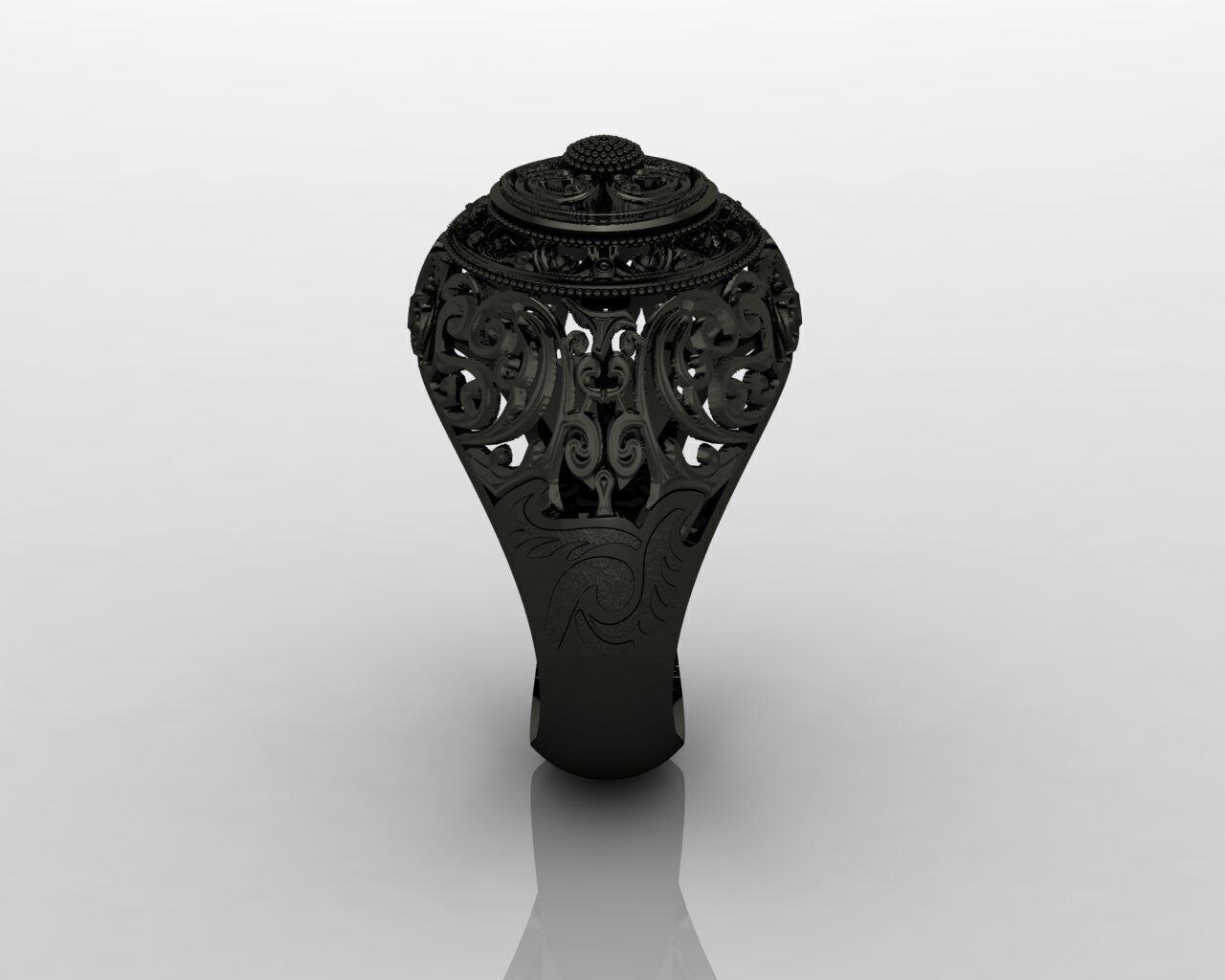 Women Ring 3D print model_34