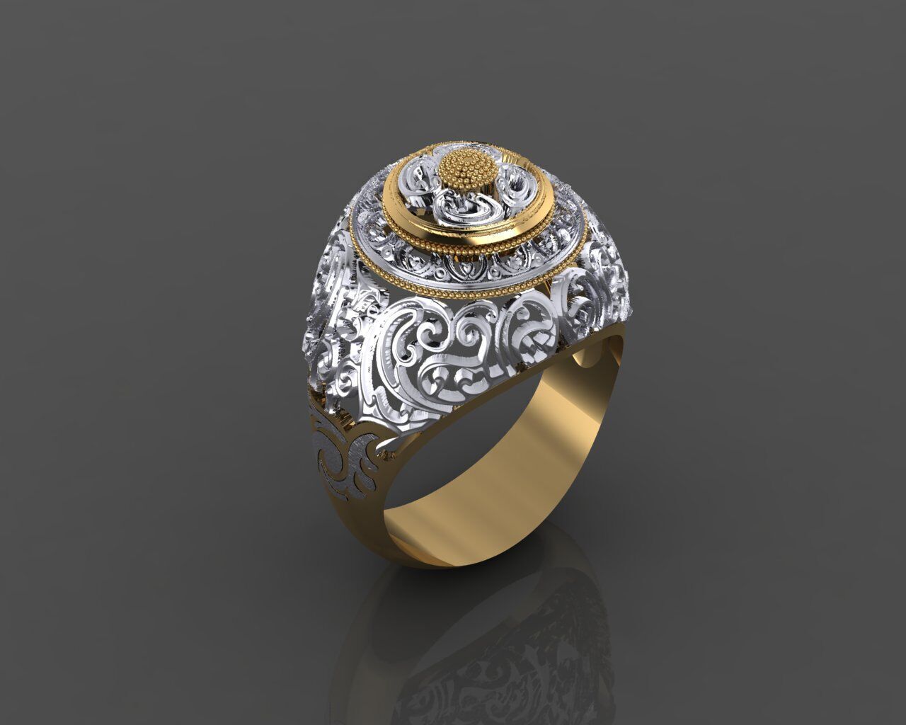 Women Ring 3D print model_15