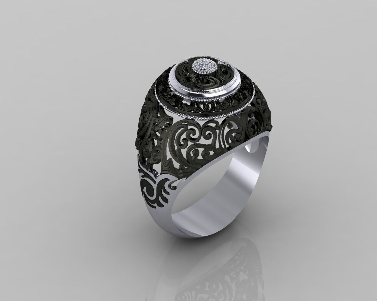 Women Ring 3D print model_25