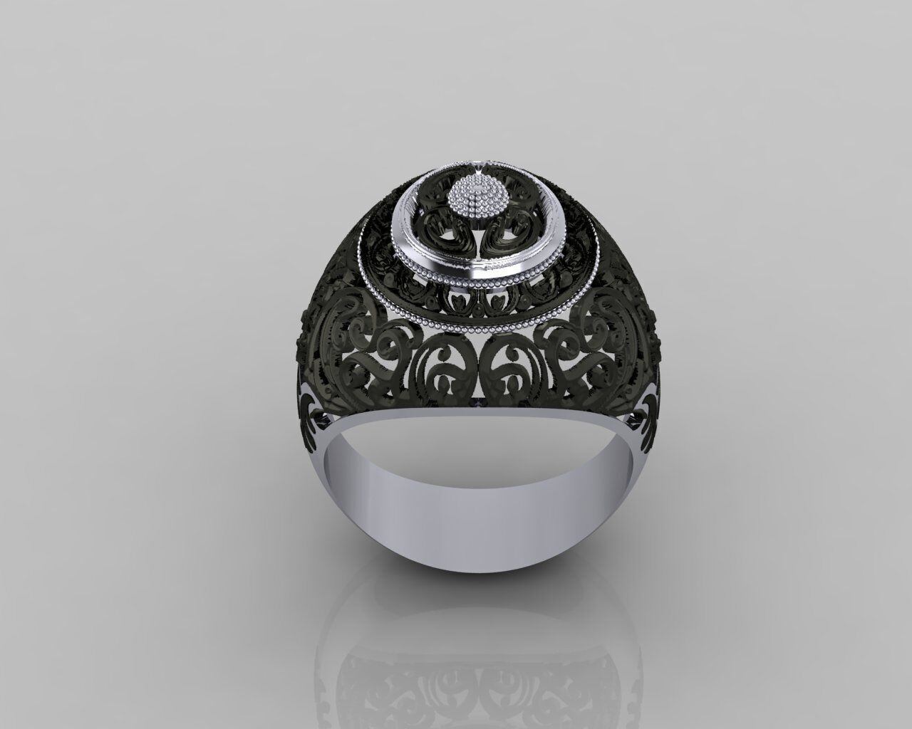 Women Ring 3D print model_27