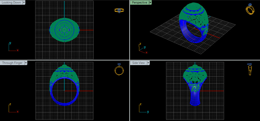 Women Ring 3D print model_40