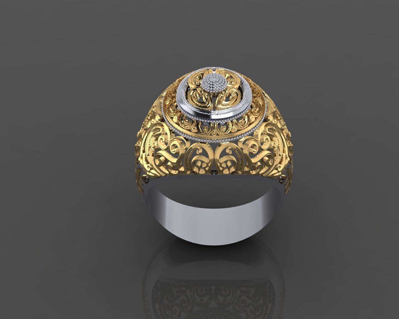 Women Ring 3D print model_22