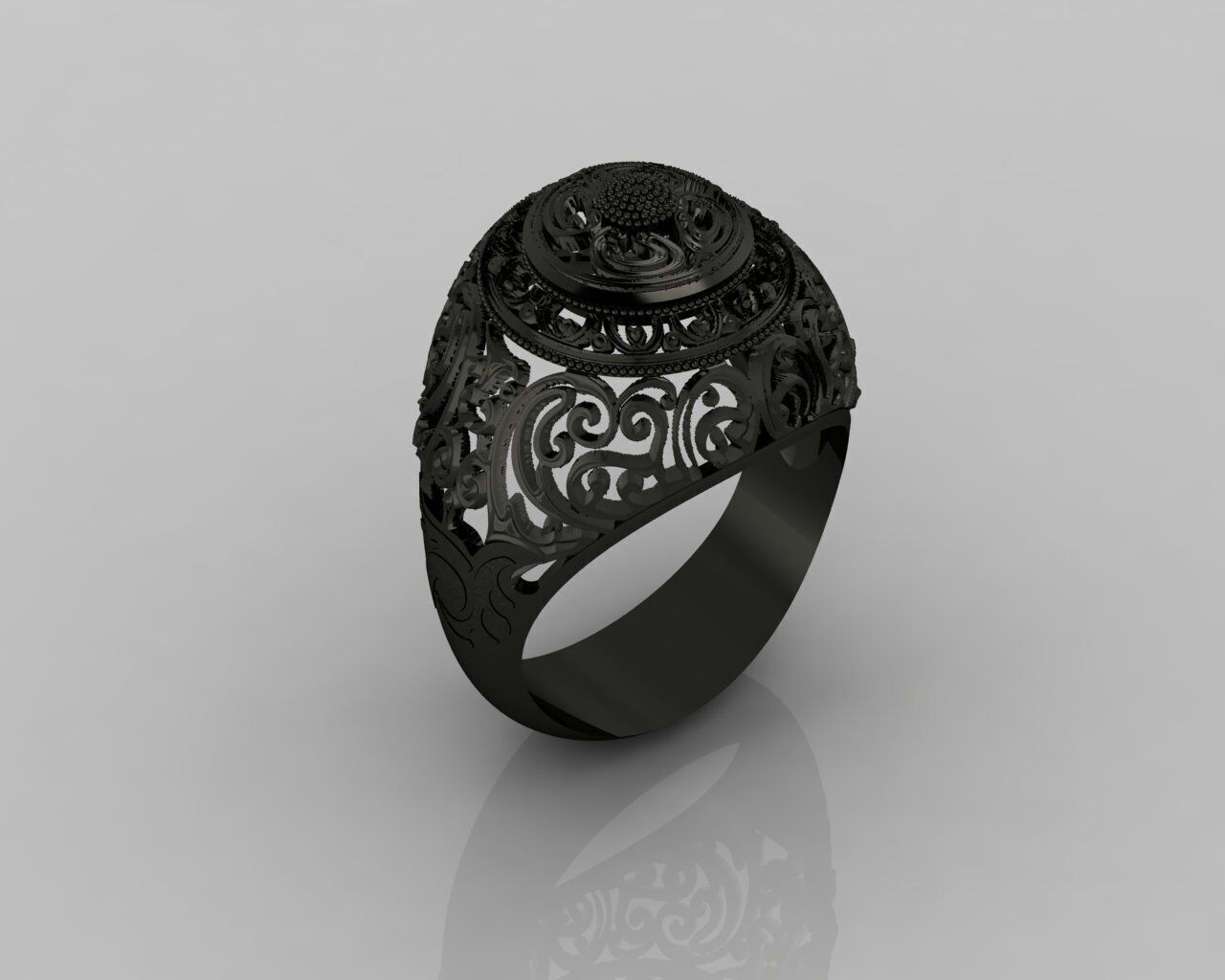 Women Ring 3D print model_30