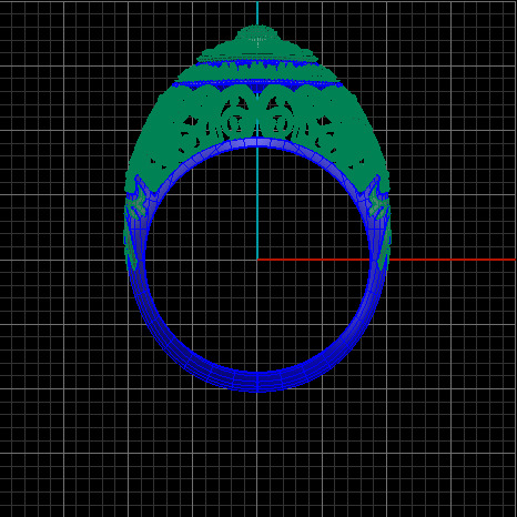 Women Ring 3D print model_43