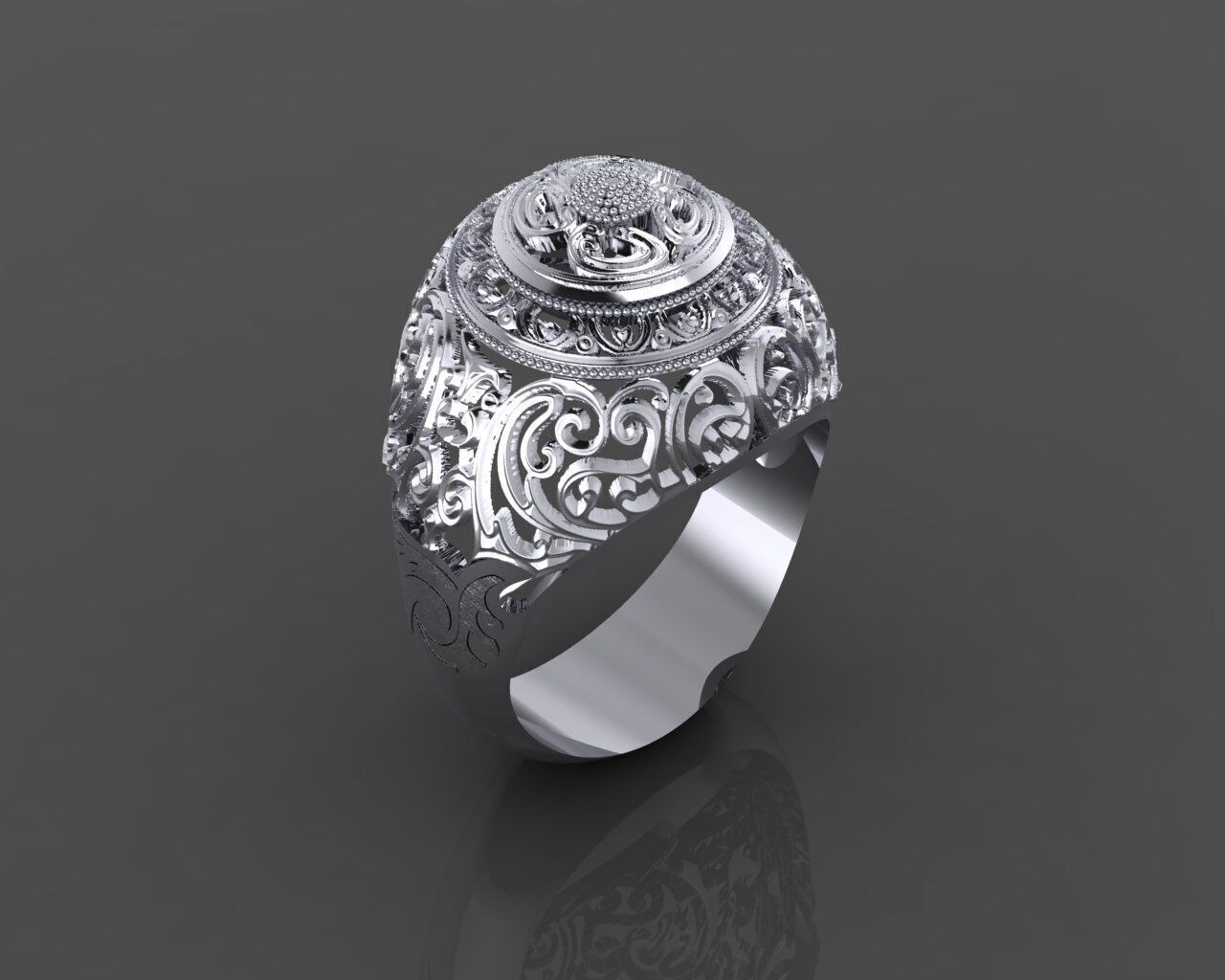 Women Ring 3D print model_5