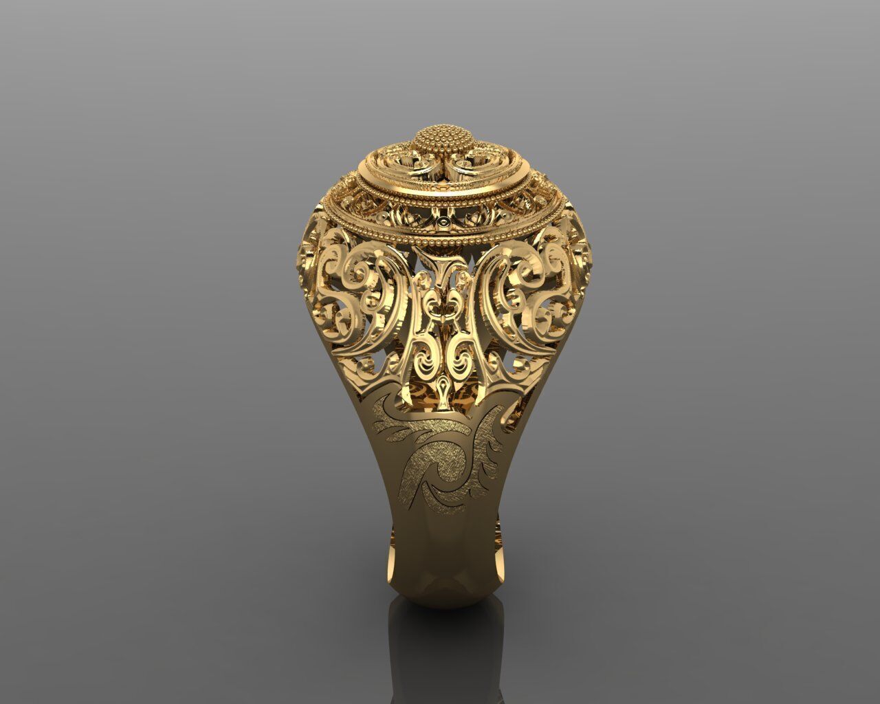 Women Ring 3D print model_4
