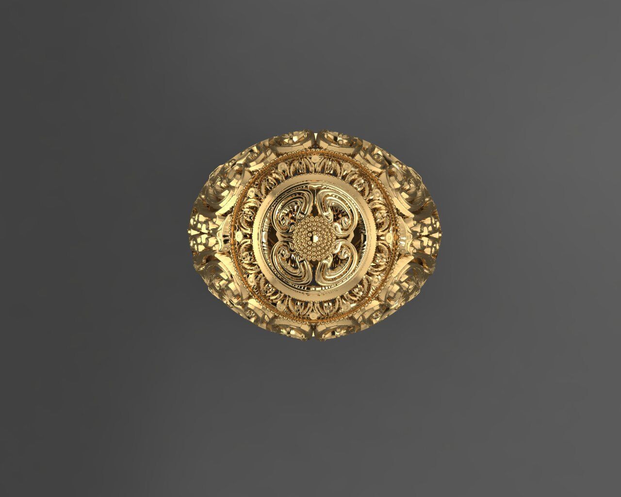 Women Ring 3D print model_3