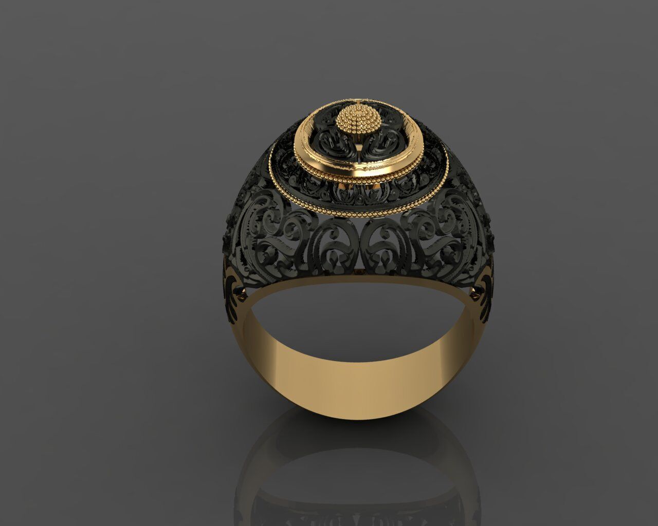 Women Ring 3D print model_12