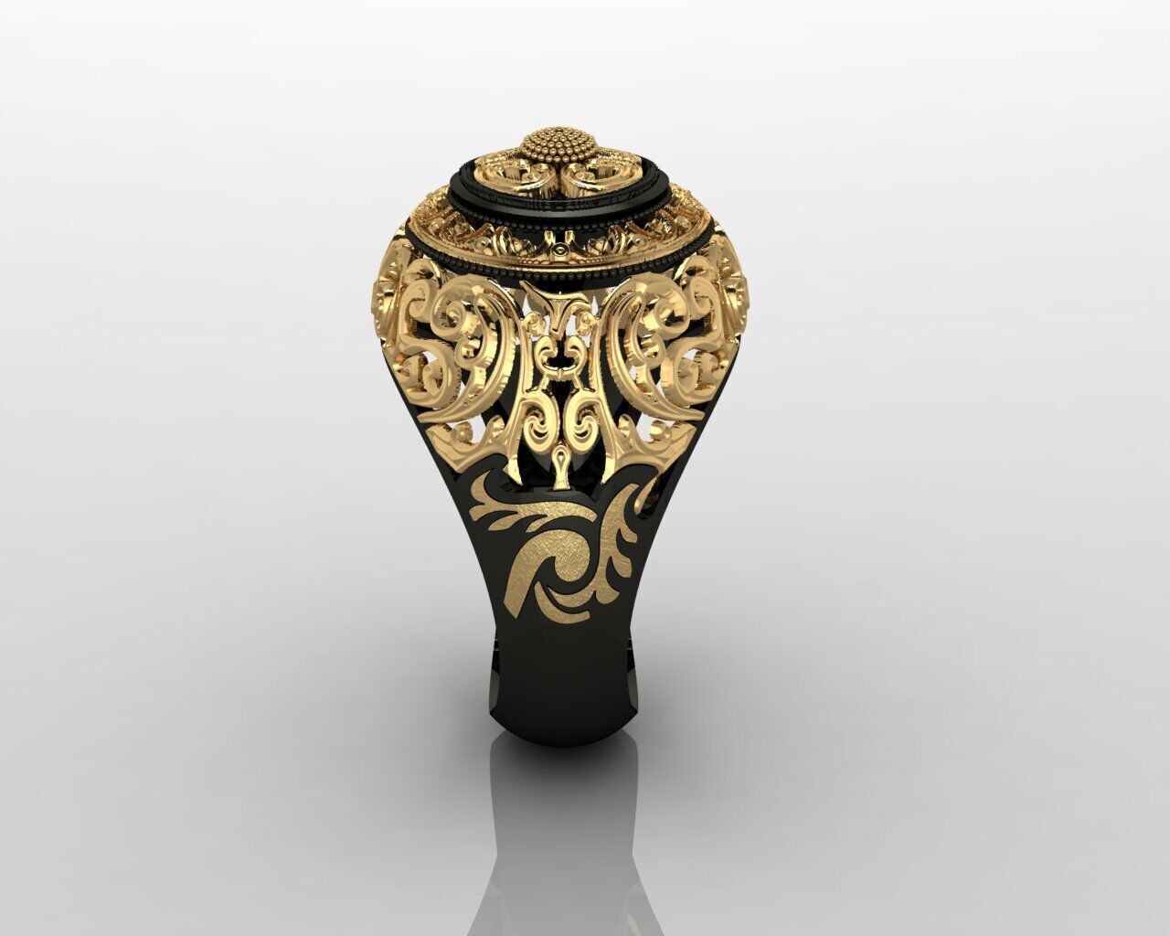 Women Ring 3D print model_39
