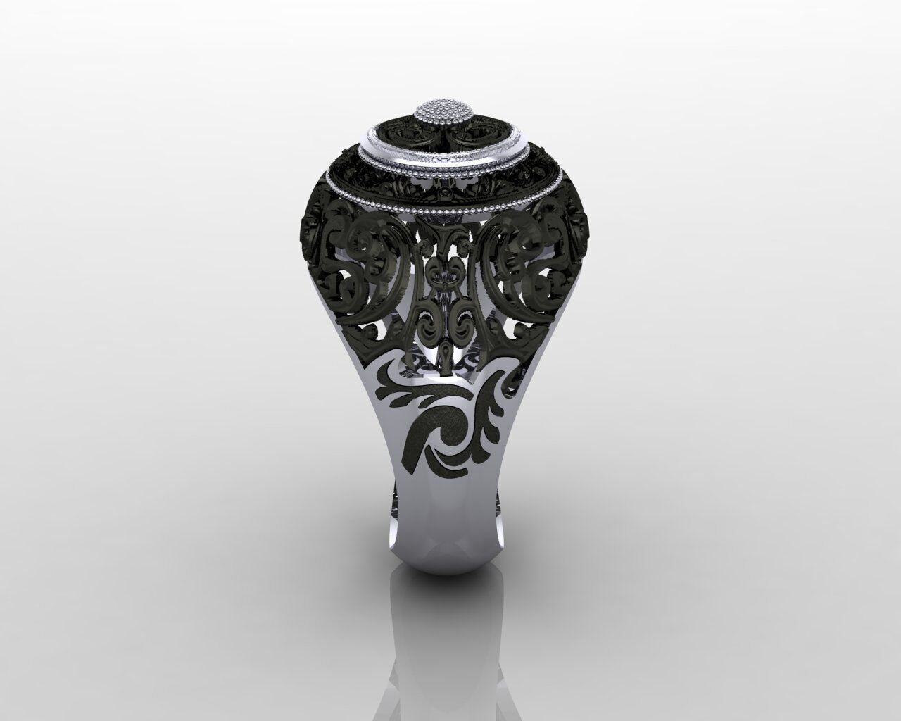 Women Ring 3D print model_29